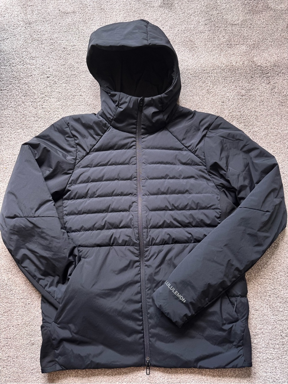 Mens Lululemon Down For It All Hoodie Size Small Like Brand New Black Jacket - Picture 5 of 16